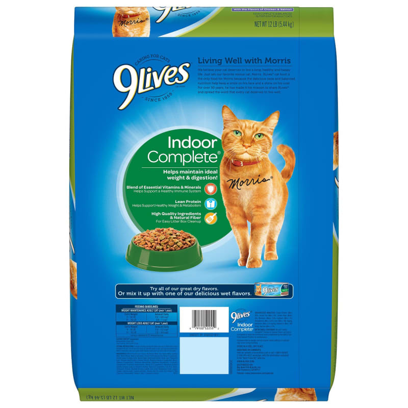 9lives indoor complete dry cat food top