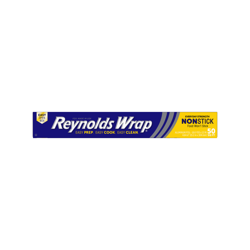 Reynolds Wrap Non-Stick Aluminum Foil (50 Sq Ft, Pack of 6)