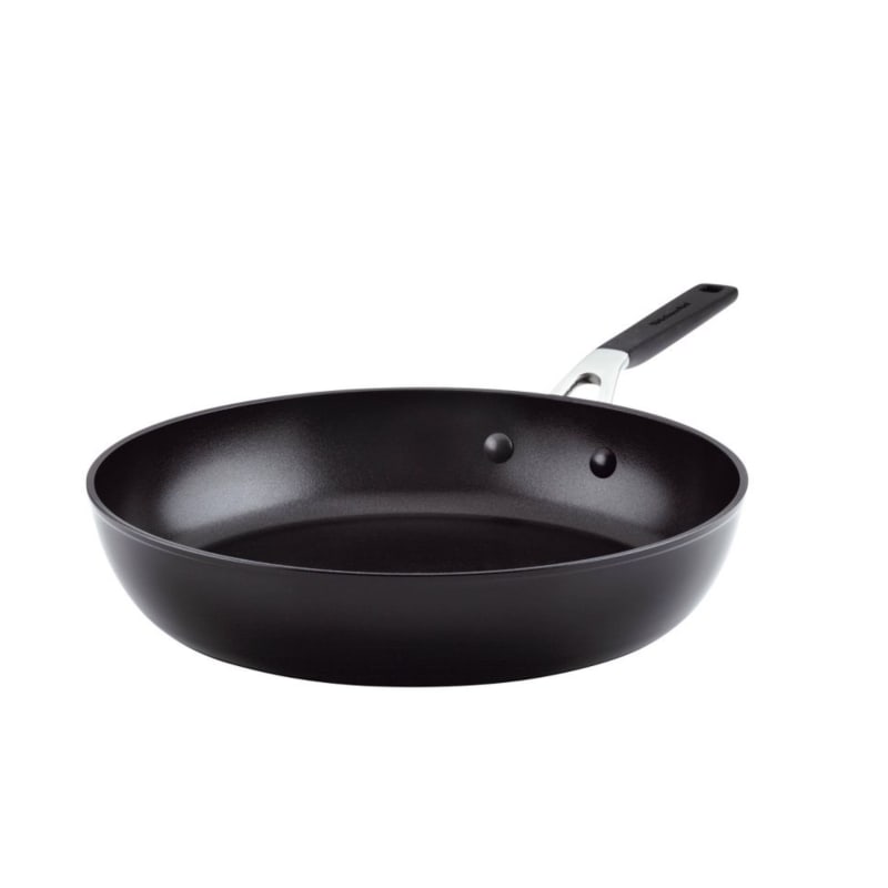 Kitchenaid Fry Pan, Nonstick, Stainless Steel, 3-Ply Base, 12 Inch