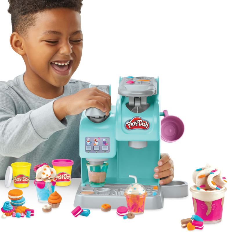 Play-Doh Kitchen Creations Colorful Cafe Play Food Coffee Toy with 5 Colors  - Play-Doh