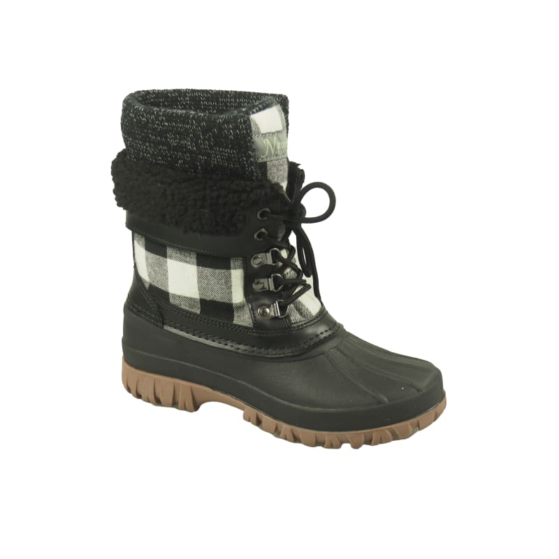 Ladies Buffalo Plaid Fur Lined Mid Boots by Tamarack at Fleet Farm