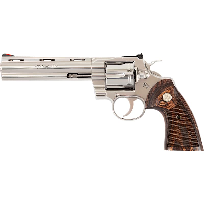 Python 357 Magnum DA 6 in. Barrel Stainless Walnut Revolver by