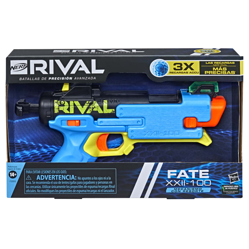 Blaster Nerf Rival Knockout XX-100 – Bleu – Tir à 90 Fps – Action à Ressort – Jeu Rapide Et Furtif
