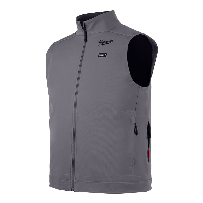 Gray M12 Men s Heated TOUGHSHELL Vest Only by Milwaukee at Fleet