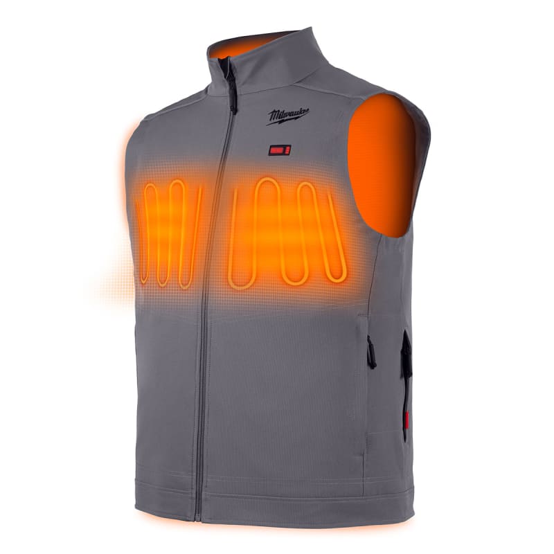 Gray M12 Men s Heated TOUGHSHELL Vest Only by Milwaukee at Fleet Farm