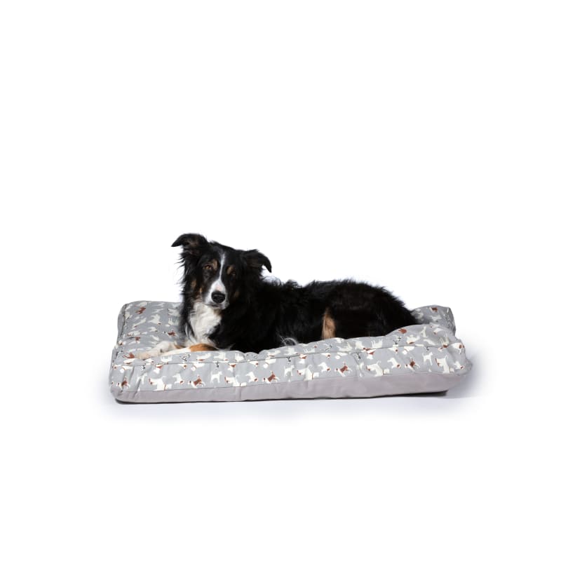 Fringe orthopedic pet bed with memory foam top