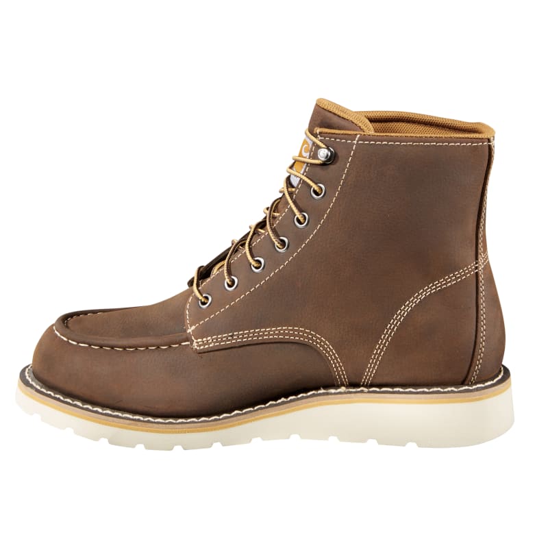 Men s Dark Brown 6 in Non Safety Toe Wedge Boots by Carhartt at Fleet Farm
