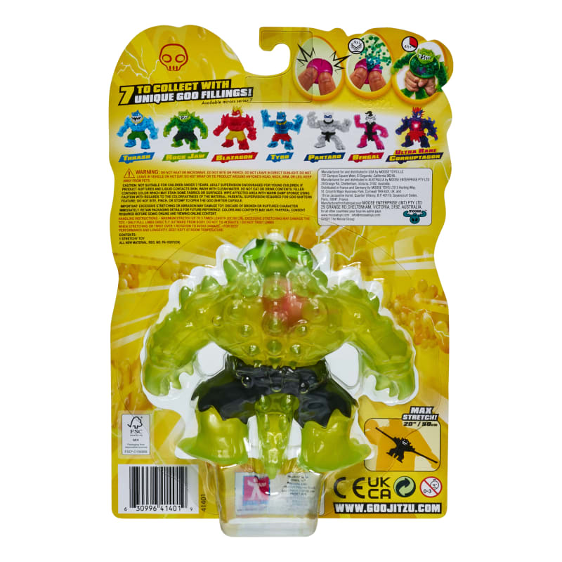 Heroes of Goo JIT Zu Goo Shifters Blazagon Hero Pack. Super Stretchy, Super  Squishy Goo Filled Toy with a Unique Goo Transformation, Multicolor