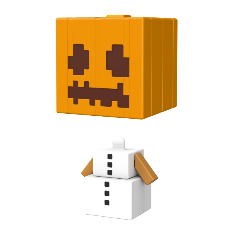 Jack O'Lantern Minecraft Block Head