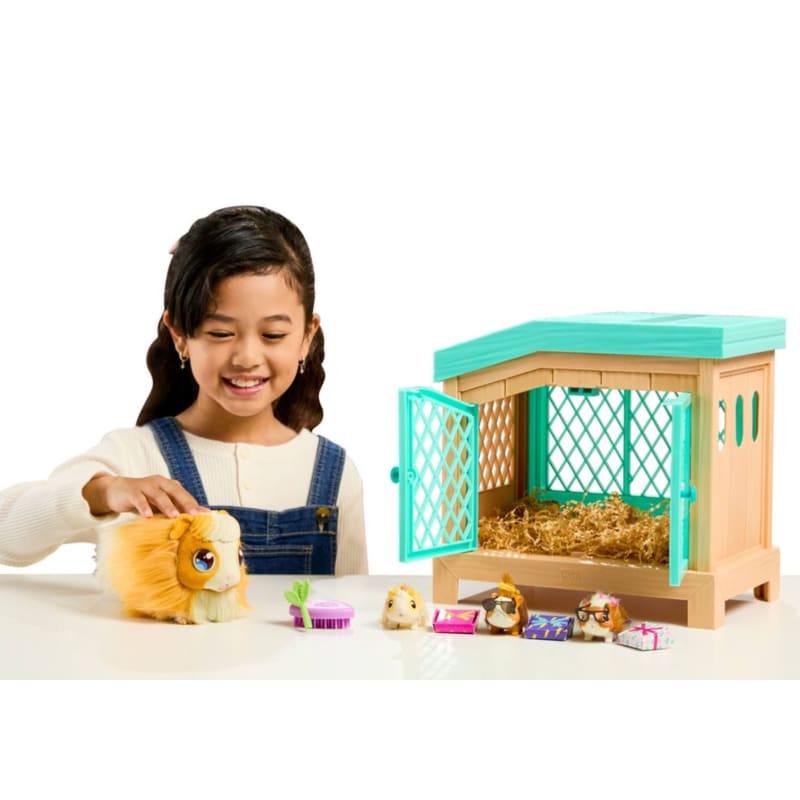 Fingerhut - Little Live Pets Guinea Pigs Mama Surprise Playset