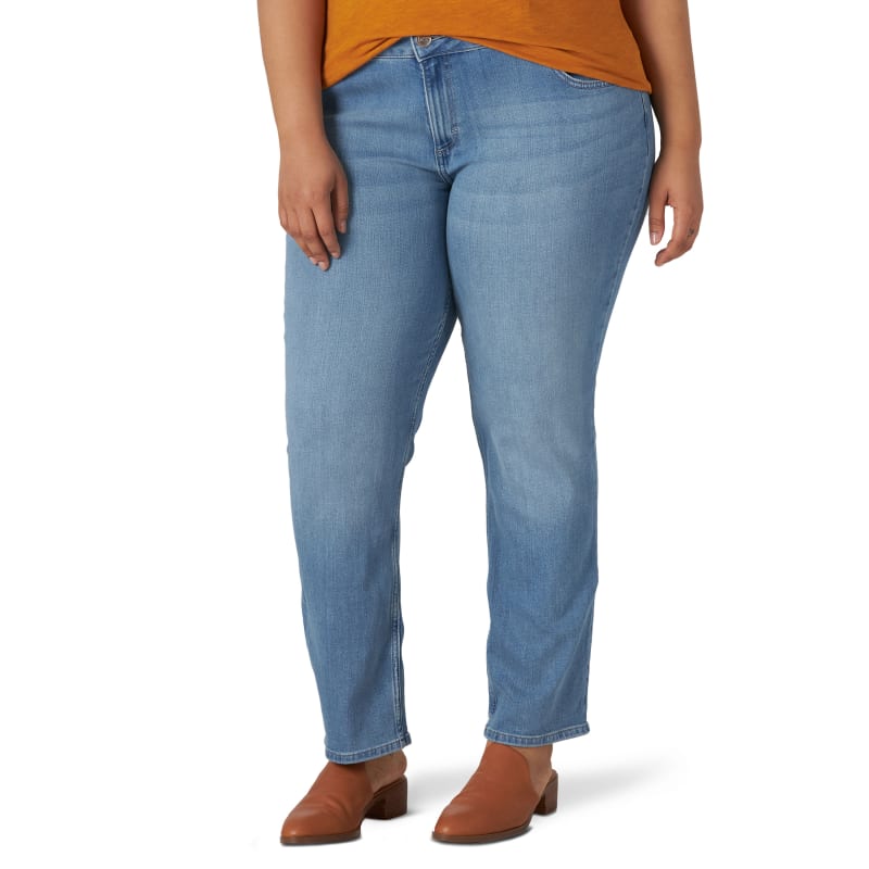 414 Classic Straight Women's Jeans (plus Size) - Medium Wash