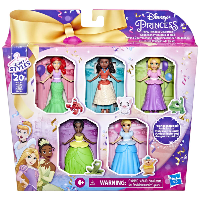 Disney Princess Toys, Princess Dolls and Fashions Set, Gifts for Kids