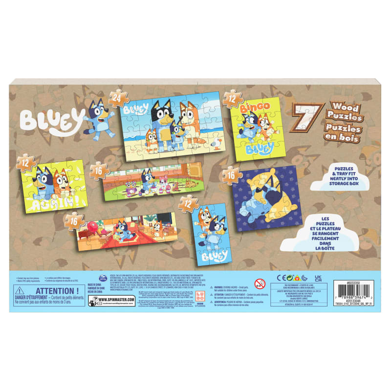 Bluey Wood Puzzle - 7 Pk by Spin Master Puzzles at Fleet Farm