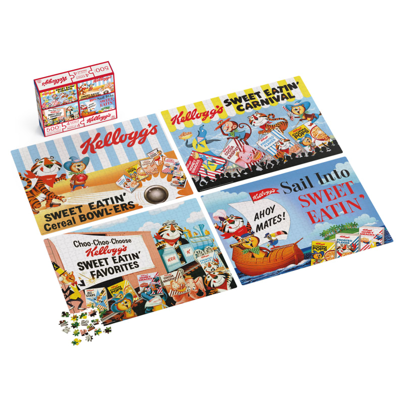 Kellogg's, Fun Pack Puzzles 6 Cereal Boxes Bundle, Aged 4 and up