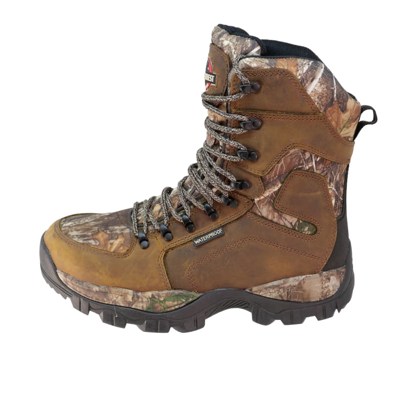 Men's Brown Realtree Camo Bighorn Crazy Horse Hunting Boots