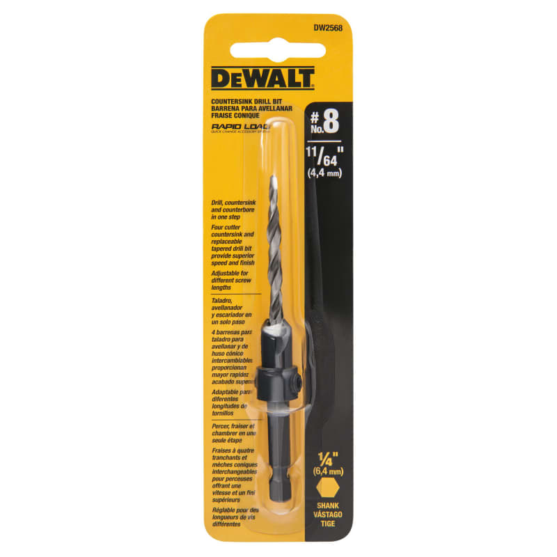 8 Countersink with 11 64 in. Drill Bit by DEWALT at Fleet Farm