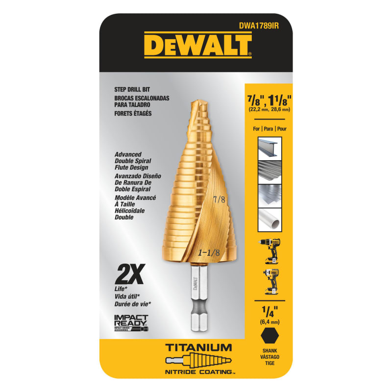Dewalt step drill bit set new arrivals