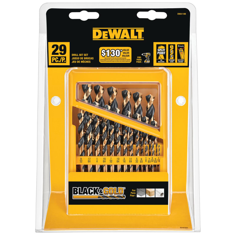 Dewalt gold drill bits clearance