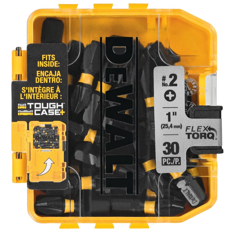 DEWALT Flextorq Impact Driver Bit Set, Phillips, 1/4-Inch X 1-Inch