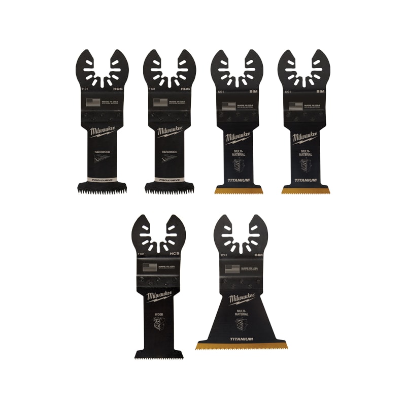 OPEN LOK Oscillating Multi Tool Blade Kit 6 Pc by Milwaukee at