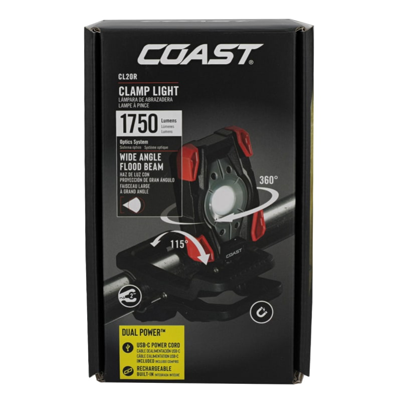 Coast Rechargeable Clamp Work Light