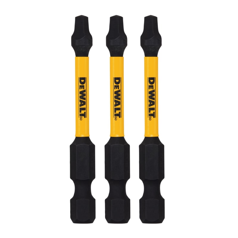 DEWALT Flextorq 3 PC 1/4 x 2 Square/Robertson Drill Bit