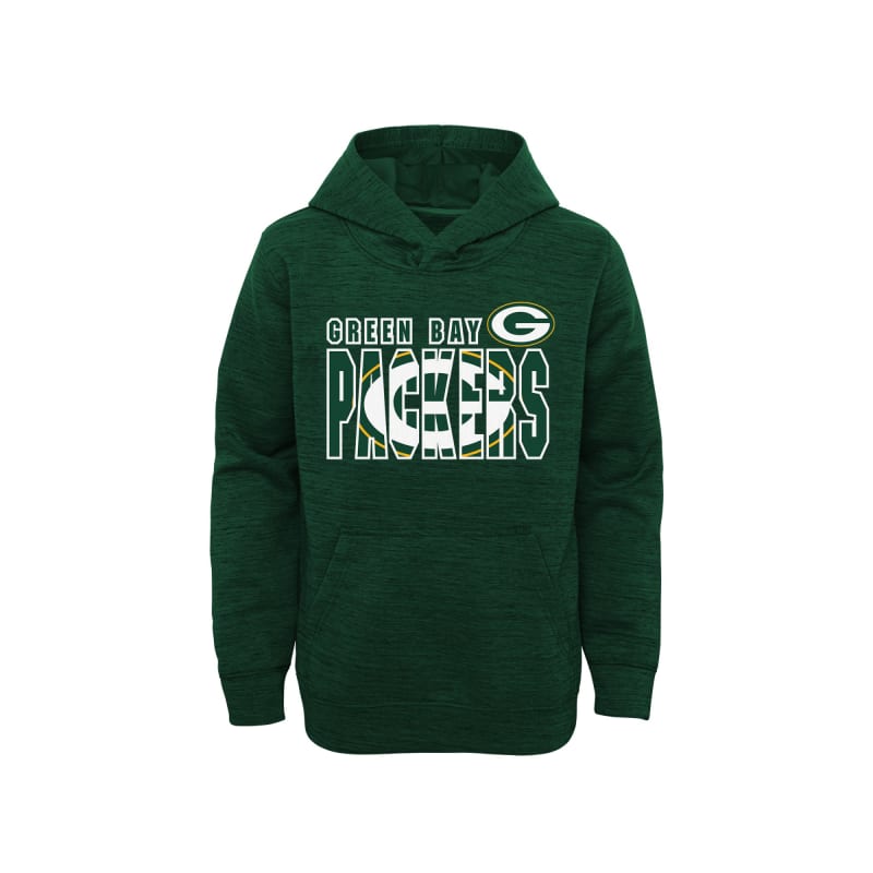 Youth Green Bay Packers Green Team Graphics Hoodie