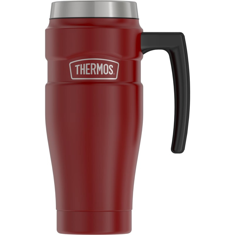 Red Travel Mug - Big Shot Shotgun Shell 12 Ounce Thermos 