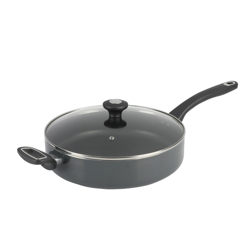 5 qt Grey Saute Pan with Lid by Martha Stewart Everyday at Fleet Farm