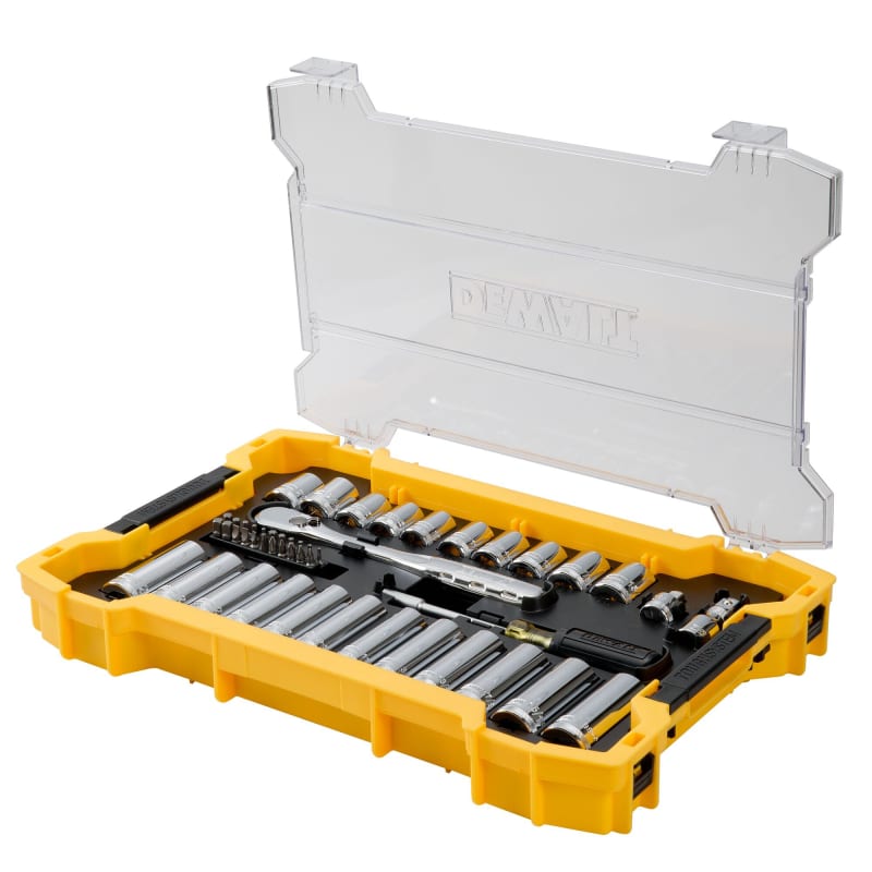 3/8 in & 1/2 in Mechanic Tool Set w/ ToughSystem 2.0 Tray & Lid - 85 Pc by  DEWALT at Fleet Farm