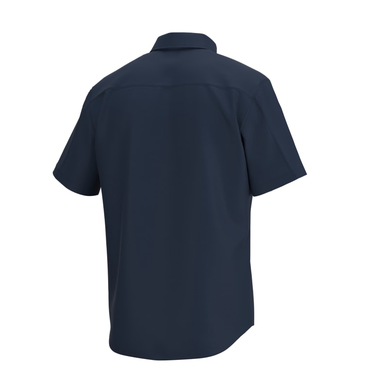 Men's Tide Point Button Down Short Sleeve Shirt by Huk at Fleet Farm