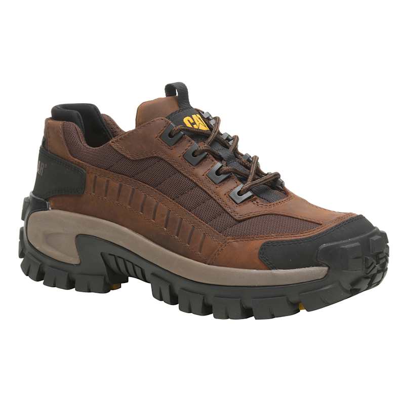 Men s Dark Brown Invader Steel Toe Work Shoes by CAT at Fleet Farm