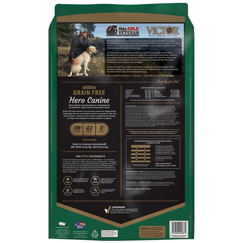 Victor hero canine sales