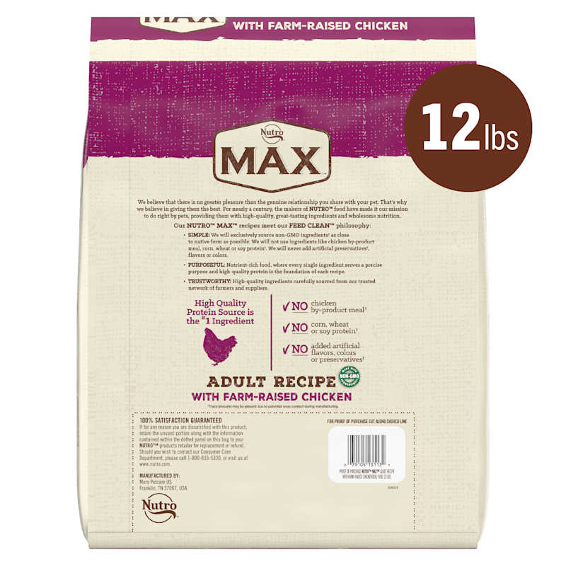 Nutro max adult clearance recipe