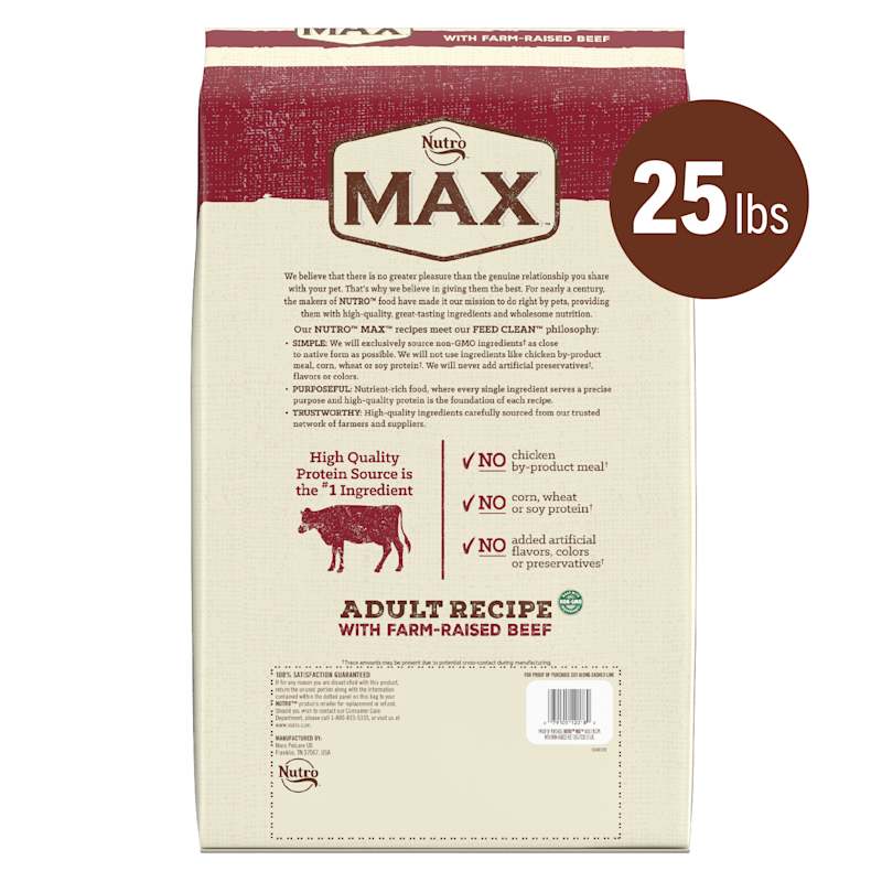 Adult Farm Raised Beef Dry Dog Food by Nutro Max at Fleet Farm