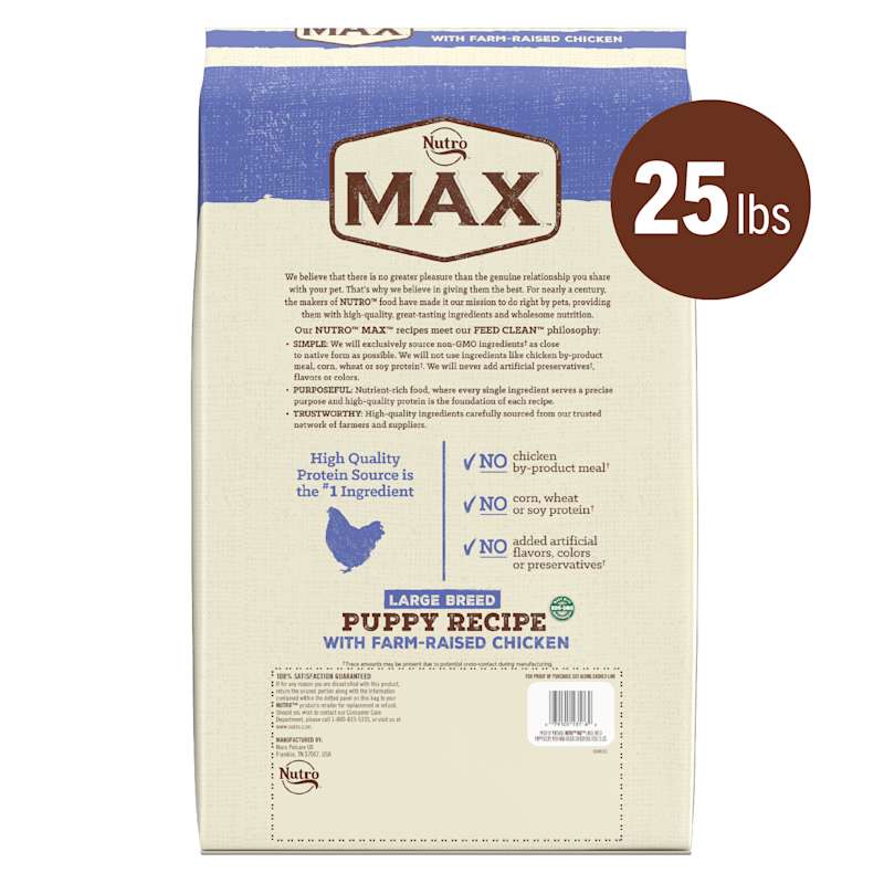 Nutro max puppy recipe hot sale