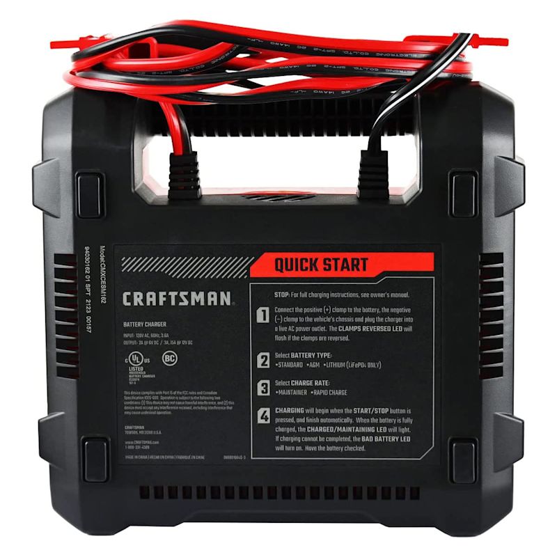 Craftsman automotive store battery charger