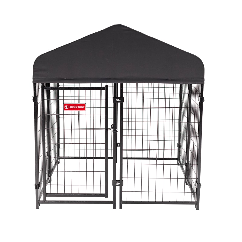 Studio Junior Dog Kennel w Grey Cover by Lucky Dog at Fleet Farm