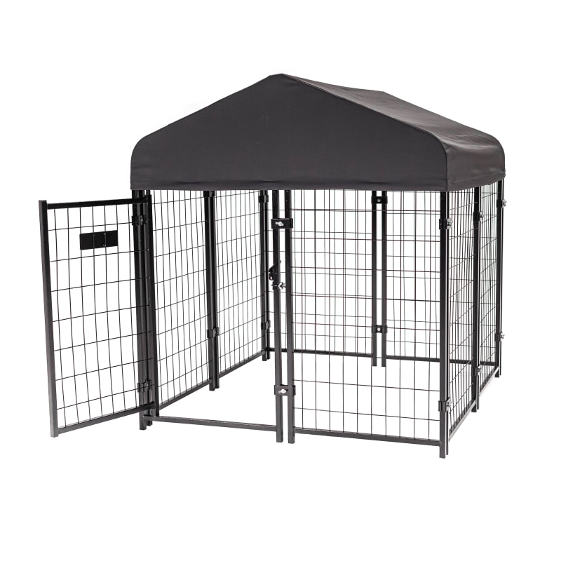 Studio Junior Dog Kennel w Grey Cover by Lucky Dog at Fleet Farm