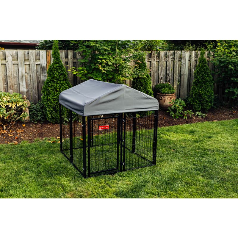 Studio Junior Dog Kennel w Grey Cover by Lucky Dog at Fleet Farm