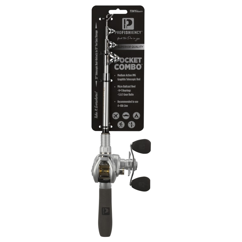baitcaster combo fleet farm ProFISHiency Premium Baitcast Pocket Combo