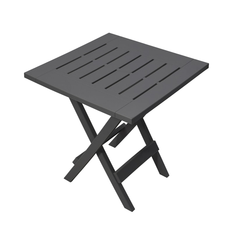 Flat Grey Folding Side Table by Gracious Living at Fleet Farm