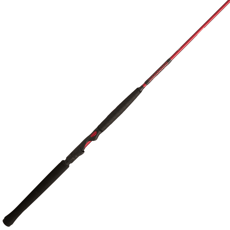 Ugly Stik GX2 Spin Rod - Fishing Rod, One Piece Spinning Rod, Black/Red