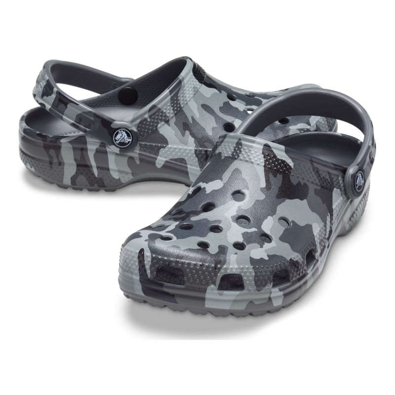 Men s Classic Printed Grey Camo Clogs