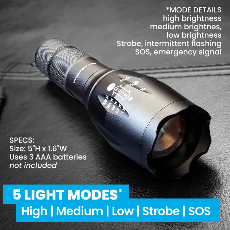 nebo big daddy handheld flashlight Amazon.com: NEBO Big Daddy 2000-Lumen Flashlight: Completely Waterproof, 4X  Adjustable Zoom, 5 Unique Light Modes, 9X AA Batteries Included 6692 :  Tools & Home Improvement
