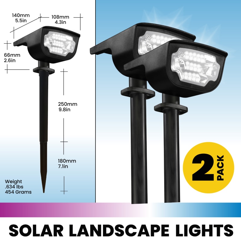 Bell Howell Bionic Color Burst 2 Pack Solar Lights