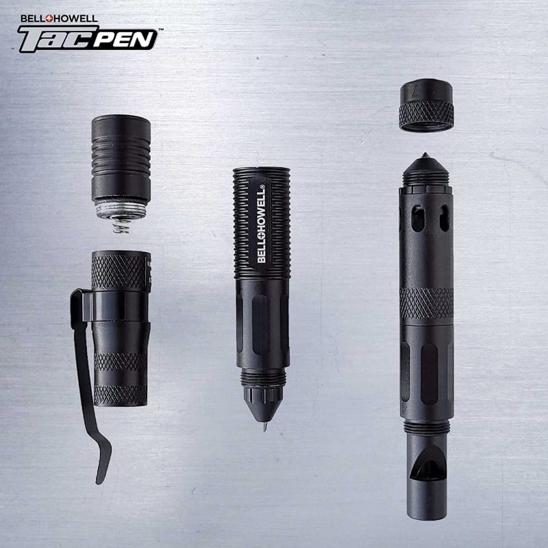 Bell+Howell Tac Pen Tactical Pen & Flashlight, 9 in 1