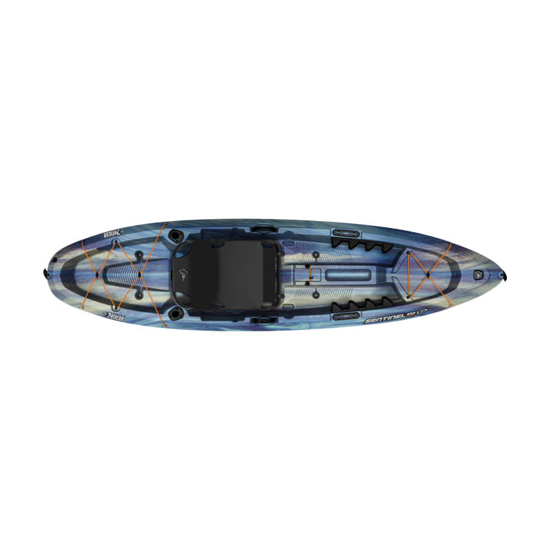 Sentinel 100xp Angler Kayak - Night Wave-Magnetic Grey by PELICAN at Fleet  Farm