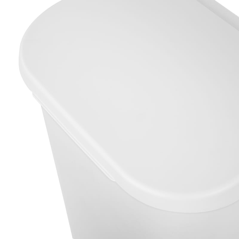 Sterilite 11.3 Gal Lift Top Lid Wastebasket Kitchen Trash Can, White (12  Pack)