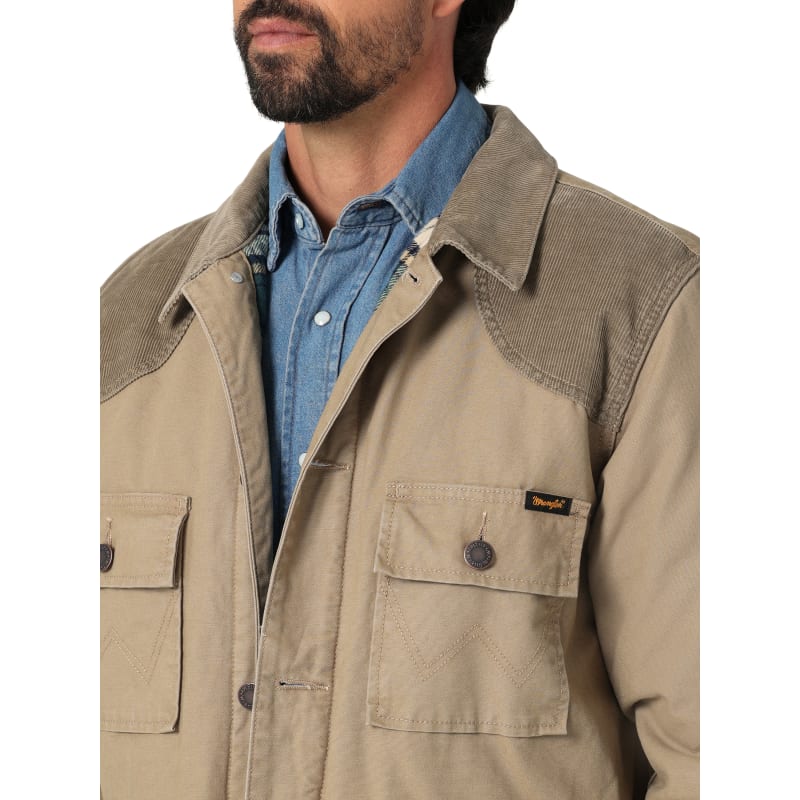 Men s Western Flannel Lined Barn Coat